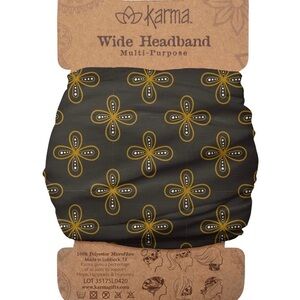 Karma Wide Mod Floral Headband - #1012